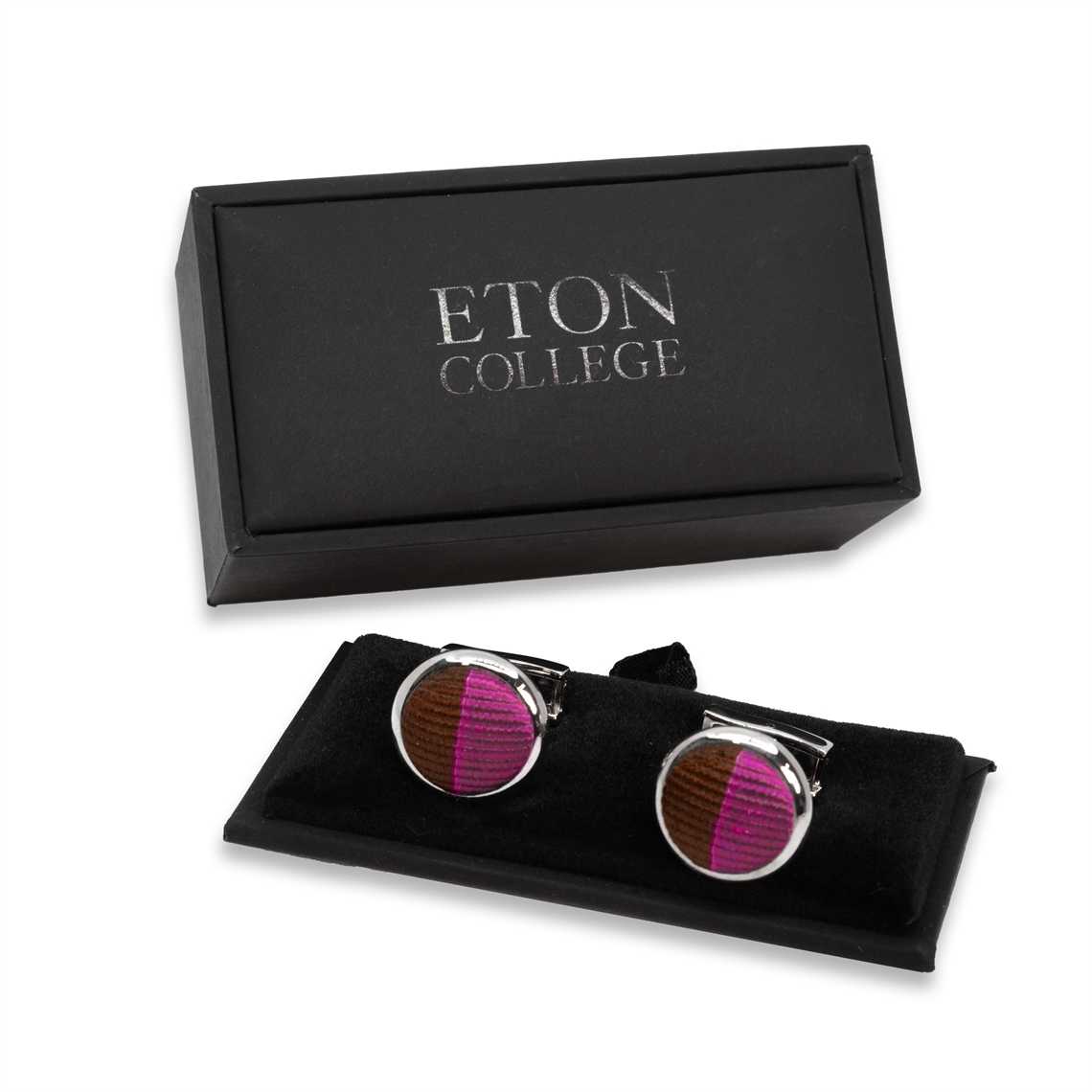 Show details for Mustians Silk Woven Cufflinks