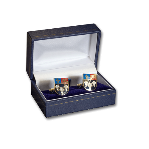 Show details for Cufflinks plain crest  Cufflinks Coloured Crest - Shield