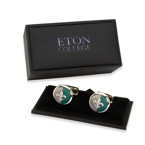 Show details for Common Lane Silk Woven Cufflinks