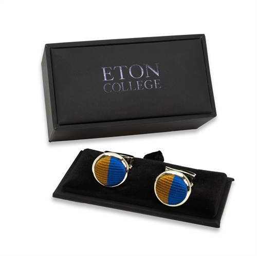 Show details for Manor Silk Woven Cufflinks