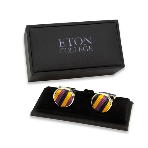 Show details for Evans’s Silk Woven Cufflinks