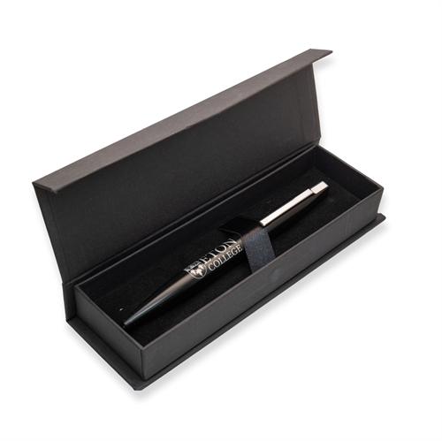 Show details for Matt Eton College Crest Ball Point Pen in Black Display Box