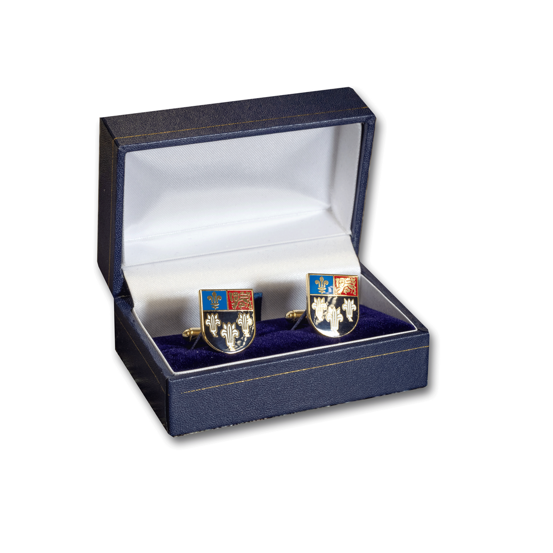 Show details for Cufflinks Coloured Crest - Shield
