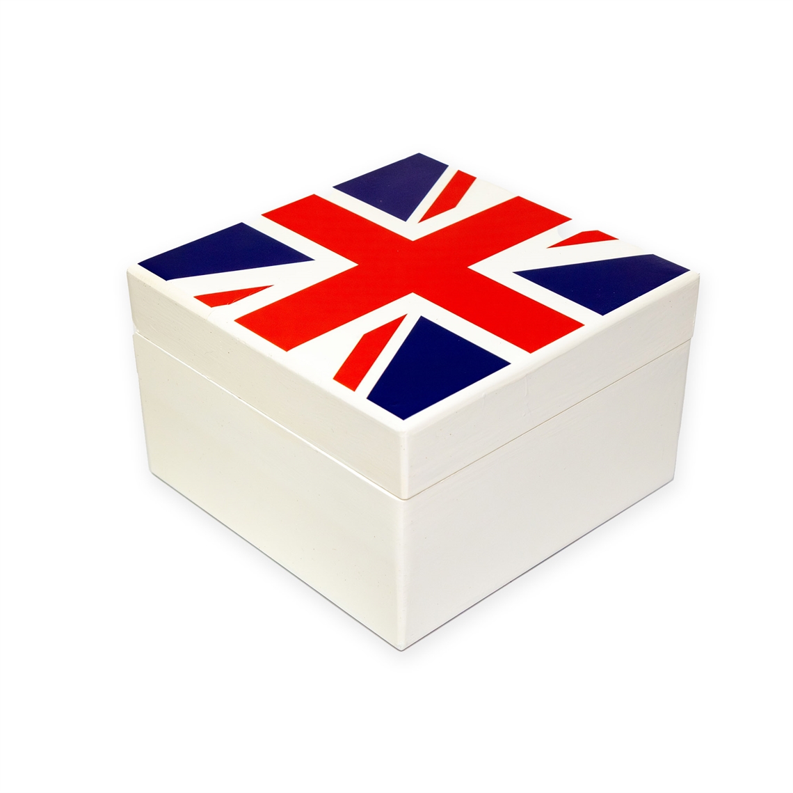 Show details for Medium Square Union Jack Top Box