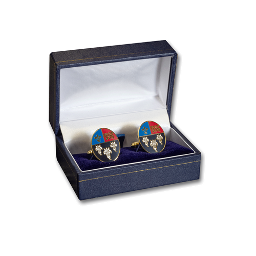 Show details for Cufflinks Coloured Crest - Oval